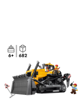 LEGO City Yellow Bulldozer construction vehicle toy, UK version