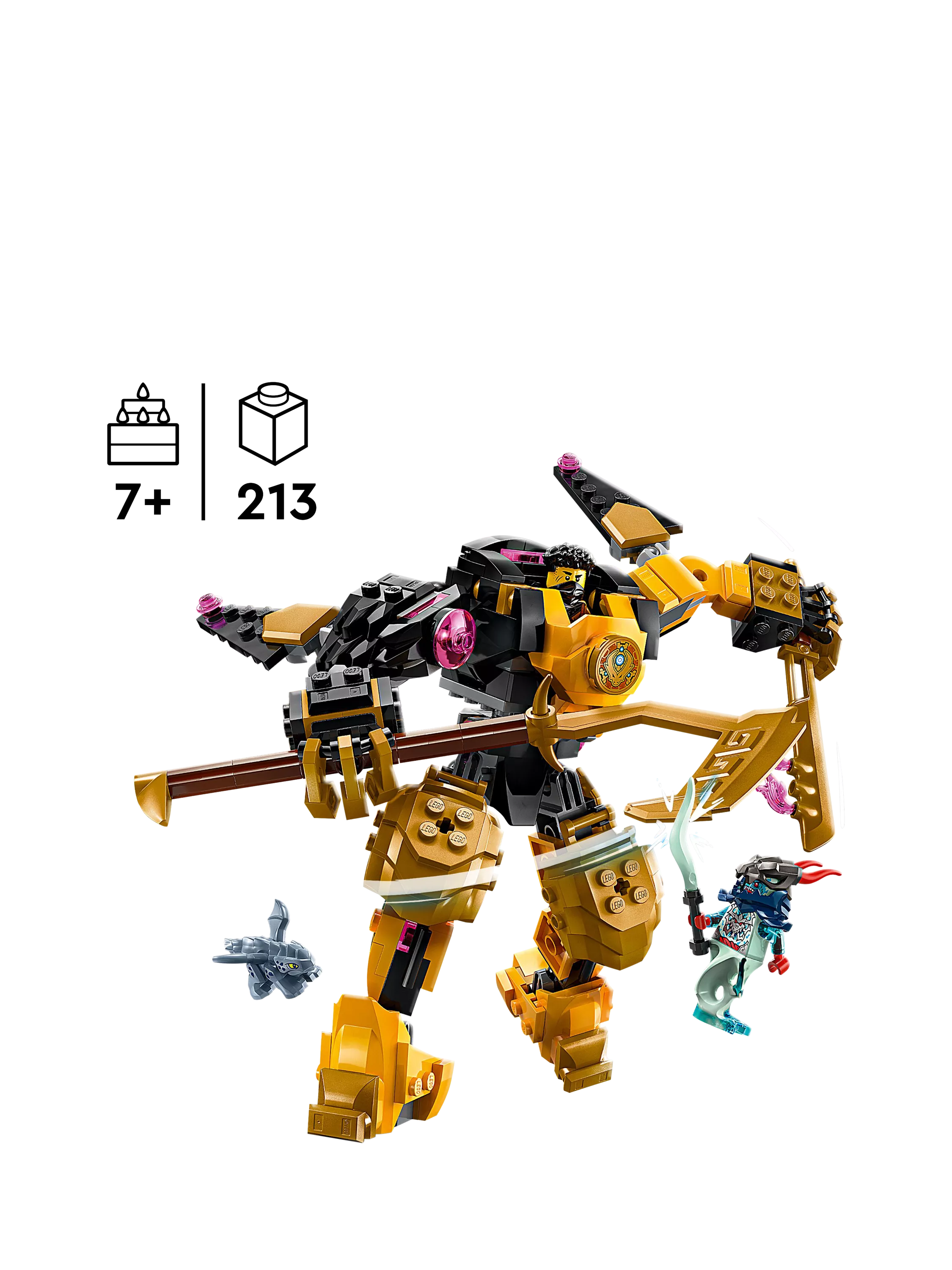LEGO NINJAGO Arin's Spinjitzu Battle Mech 213-piece construction toy, UK version