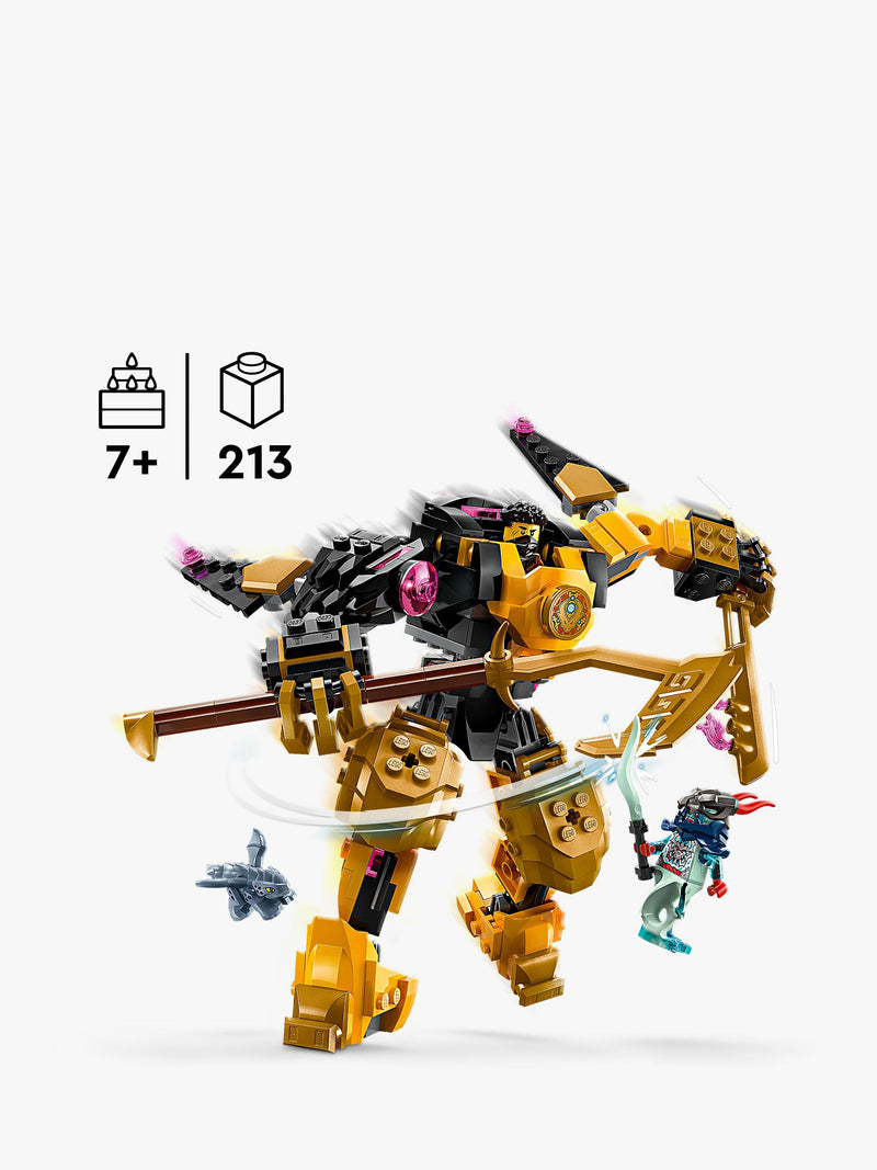 LEGO NINJAGO Arin's Spinjitzu Battle Mech 213-piece construction toy, UK version
