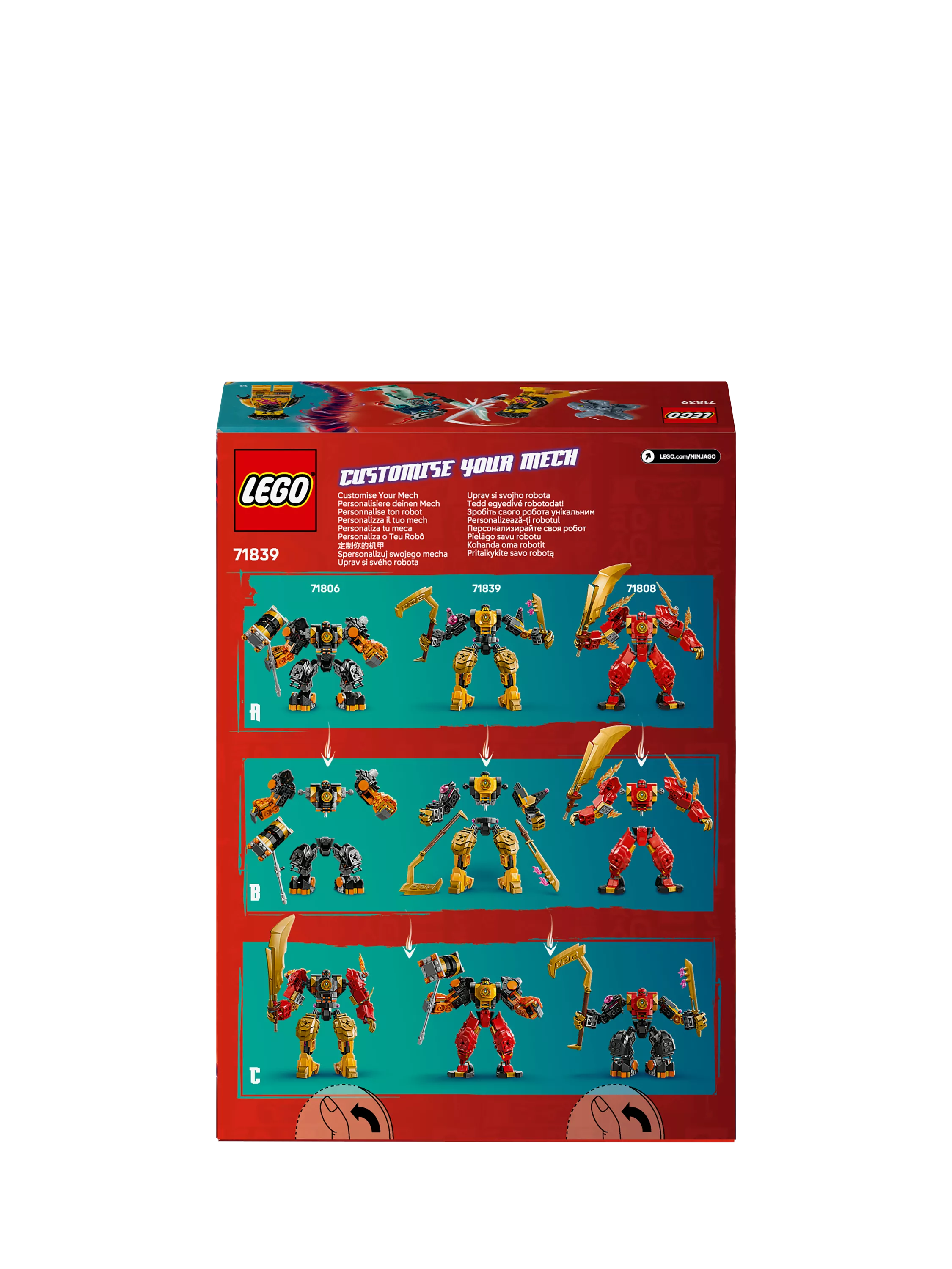 LEGO NINJAGO Arin's Spinjitzu Battle Mech 213-piece construction toy, UK version