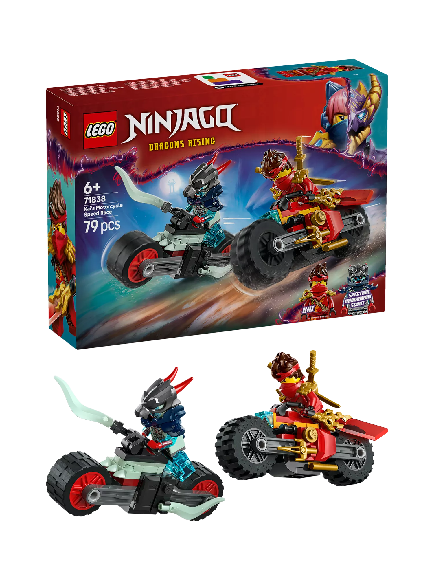 LEGO NINJAGO Kai's Motorcycle Speed Race, 71838