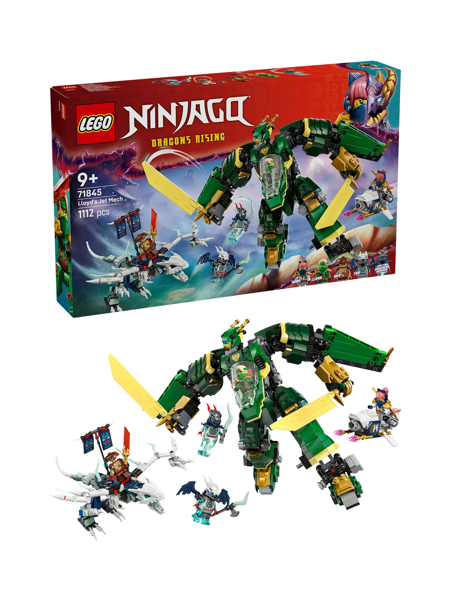 LEGO Lloyd's Jet Mech transformable building set with five minifigures, UK version