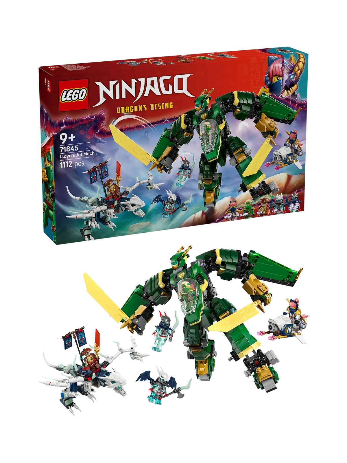 LEGO Lloyd's Jet Mech transformable building set with five minifigures, UK version