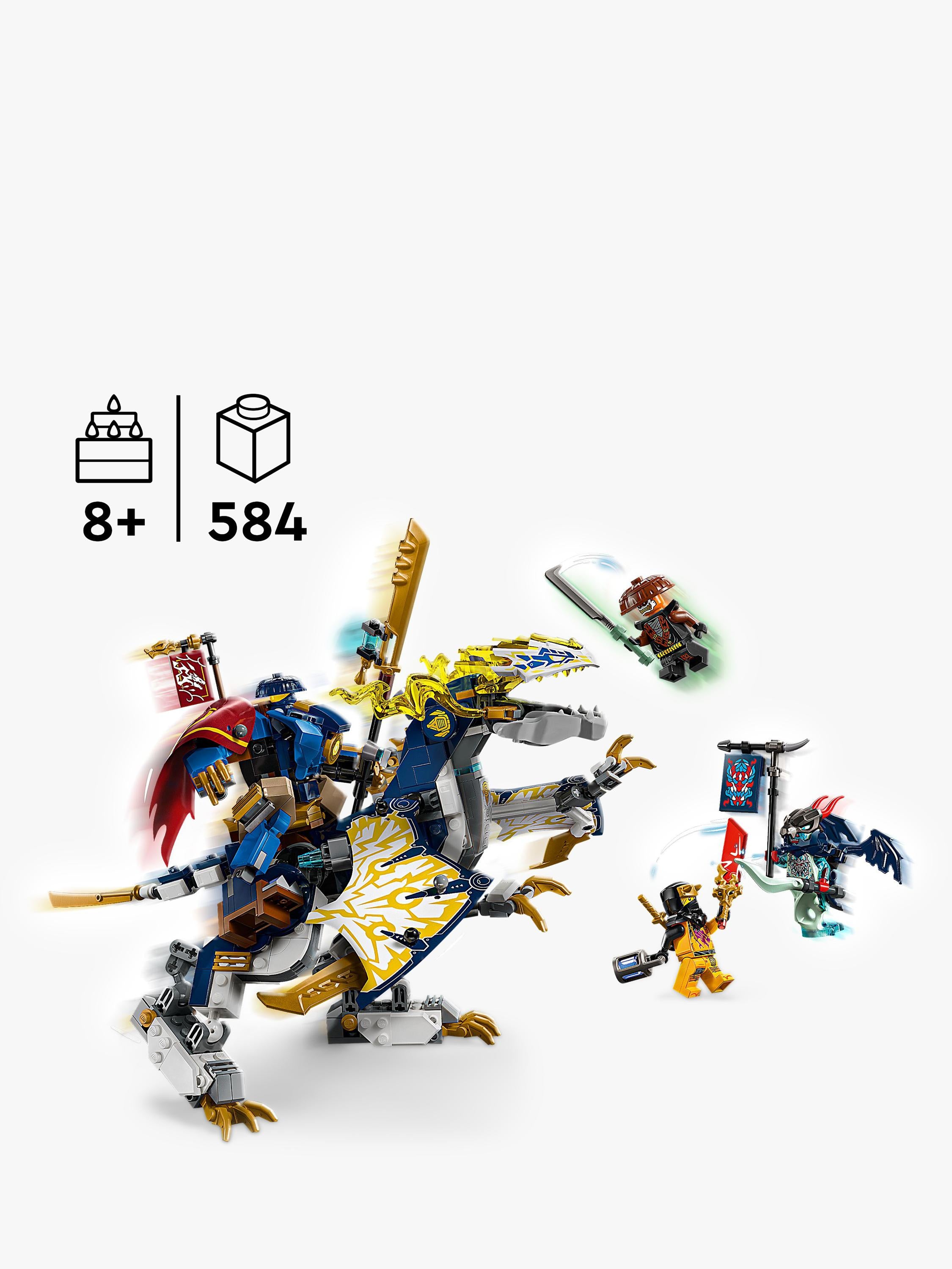 LEGO NINJAGO Rogue's Mech Dragon Rider building set, UK version