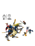 LEGO NINJAGO Rogue's Mech Dragon Rider building set, UK version