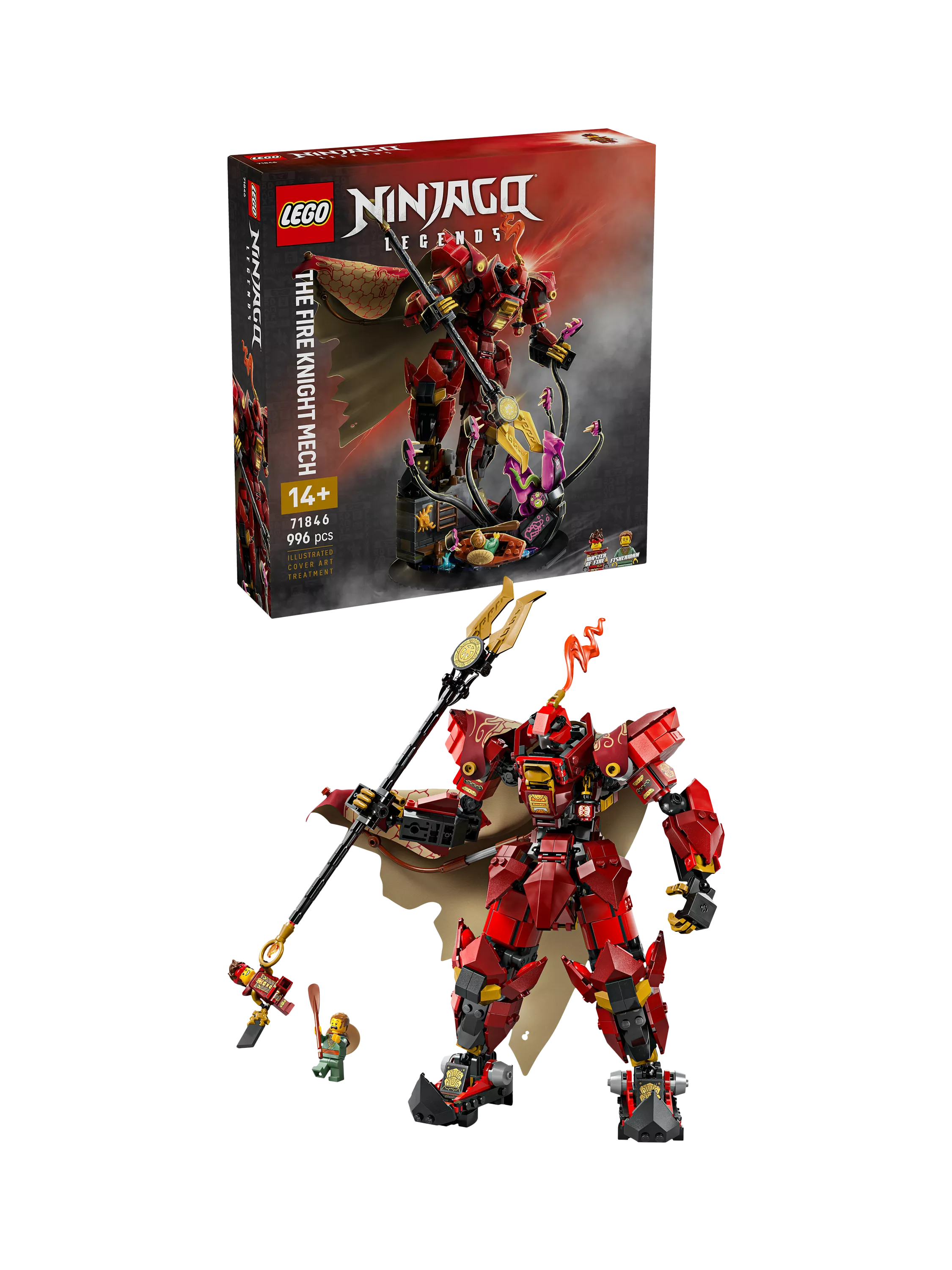 Lego Ninjago The Fire Knight Mech building set, UK version