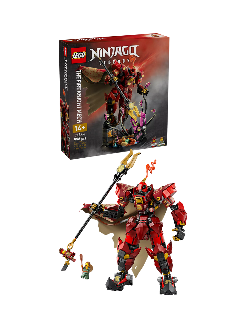 Lego Ninjago The Fire Knight Mech building set, UK version