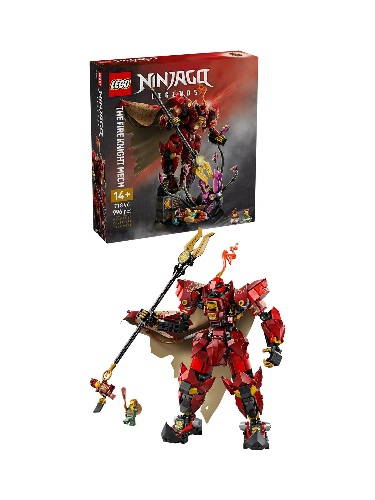Lego Ninjago The Fire Knight Mech building set, UK version