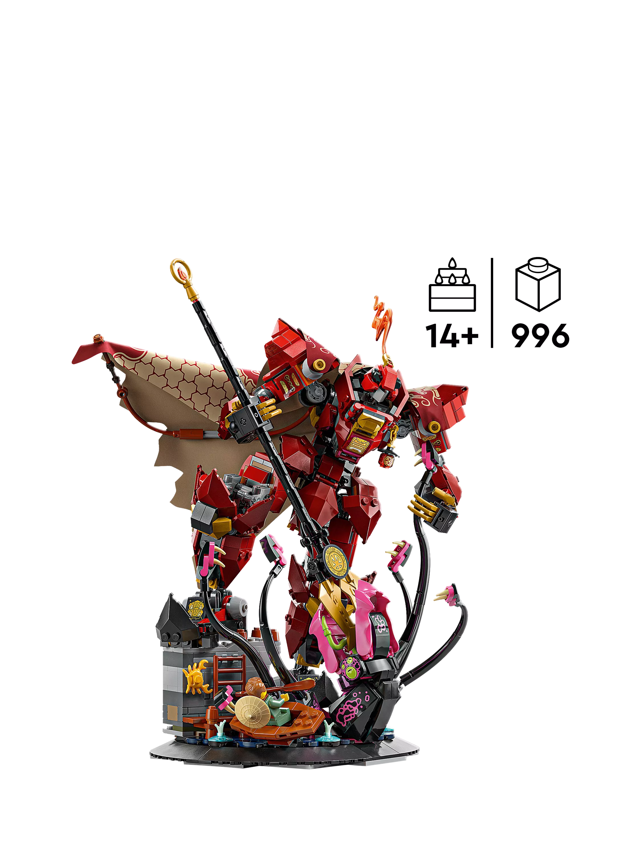 Lego Ninjago The Fire Knight Mech building set, UK version