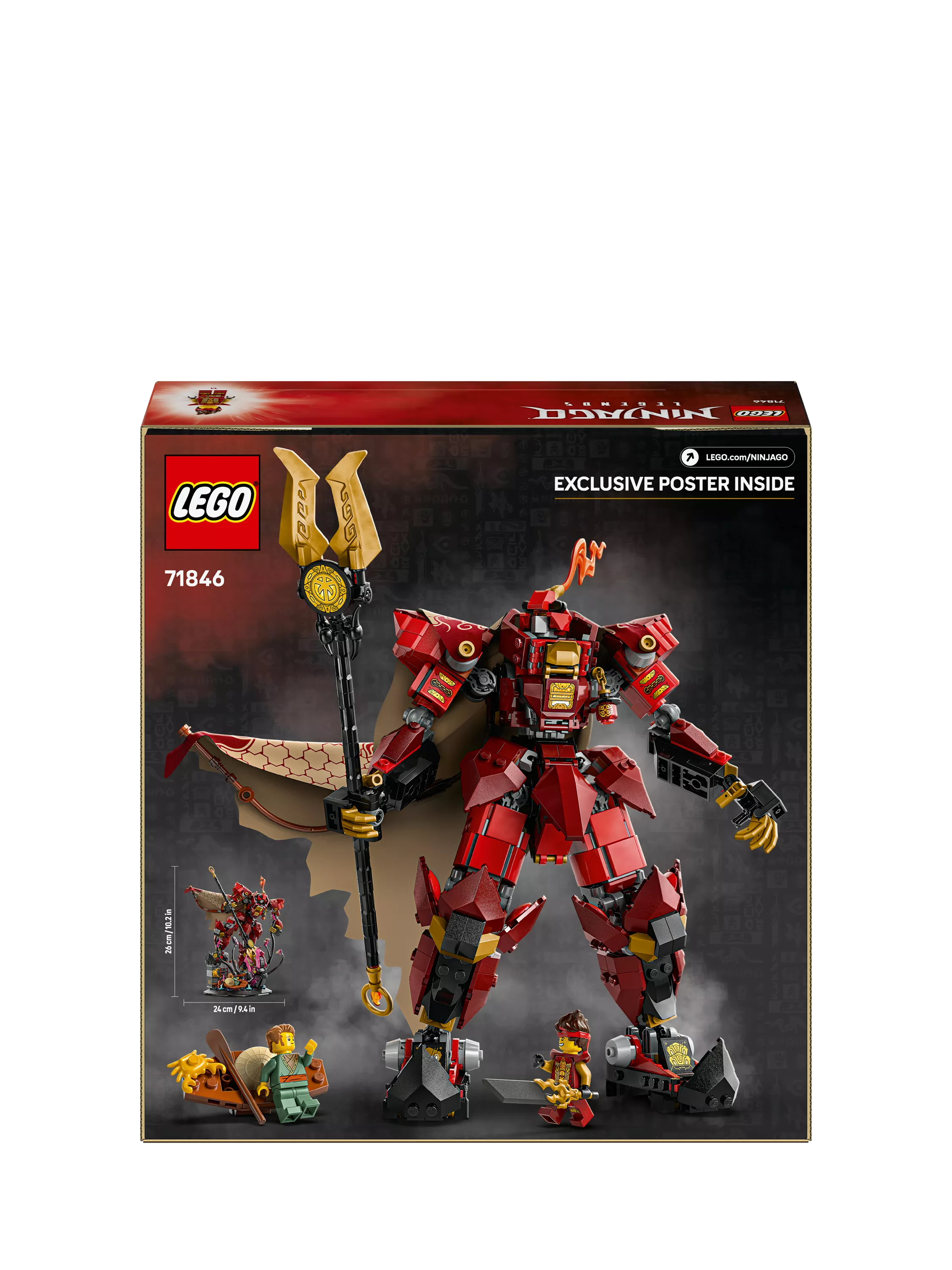 Lego Ninjago The Fire Knight Mech building set, UK version