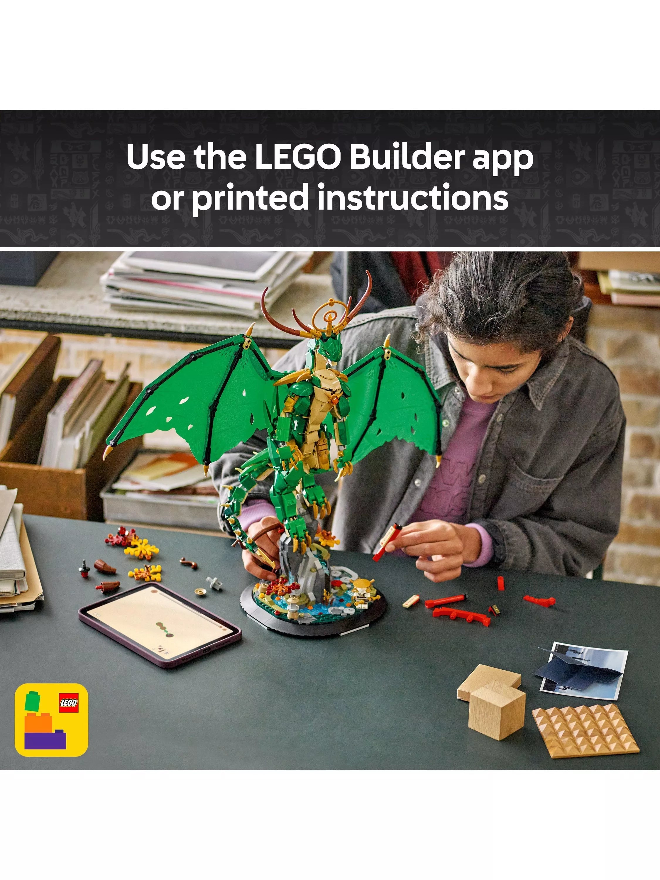 LEGO NINJAGO The Guardian Dragon building set, UK version