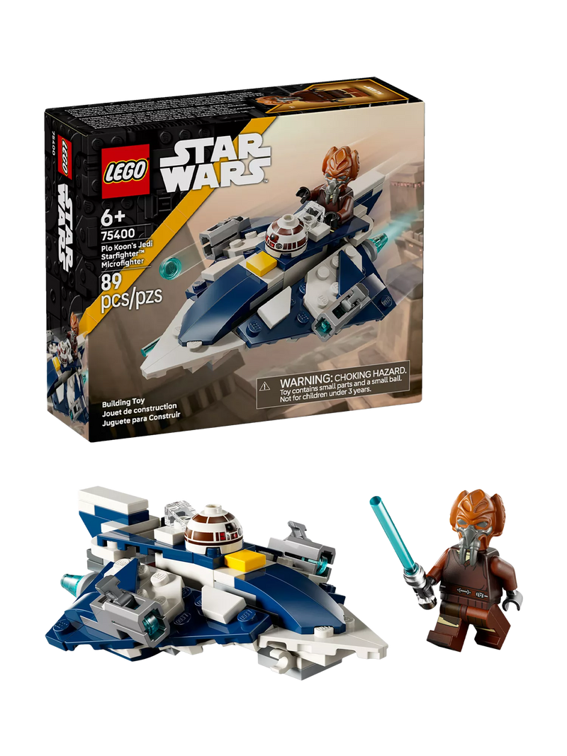 LEGO Star Wars Plo Koons Jedi Starfighter Microfighter 89-piece building set, UK version