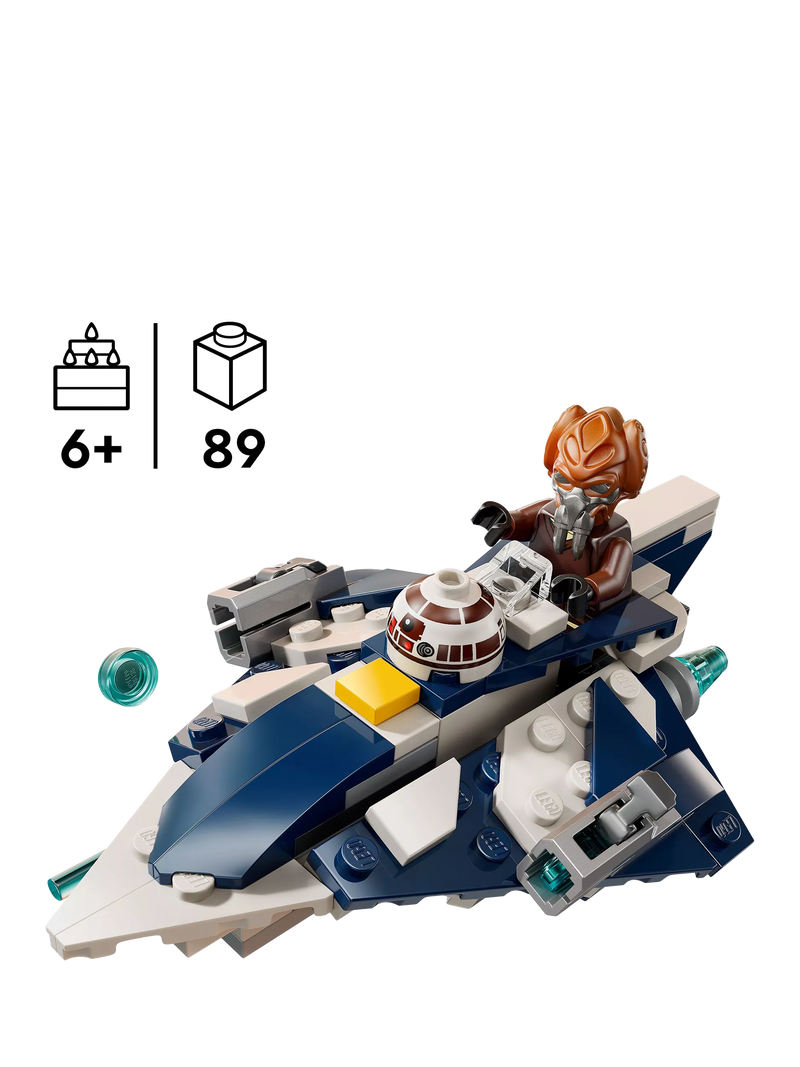 LEGO Star Wars Plo Koons Jedi Starfighter Microfighter 89-piece building set, UK version