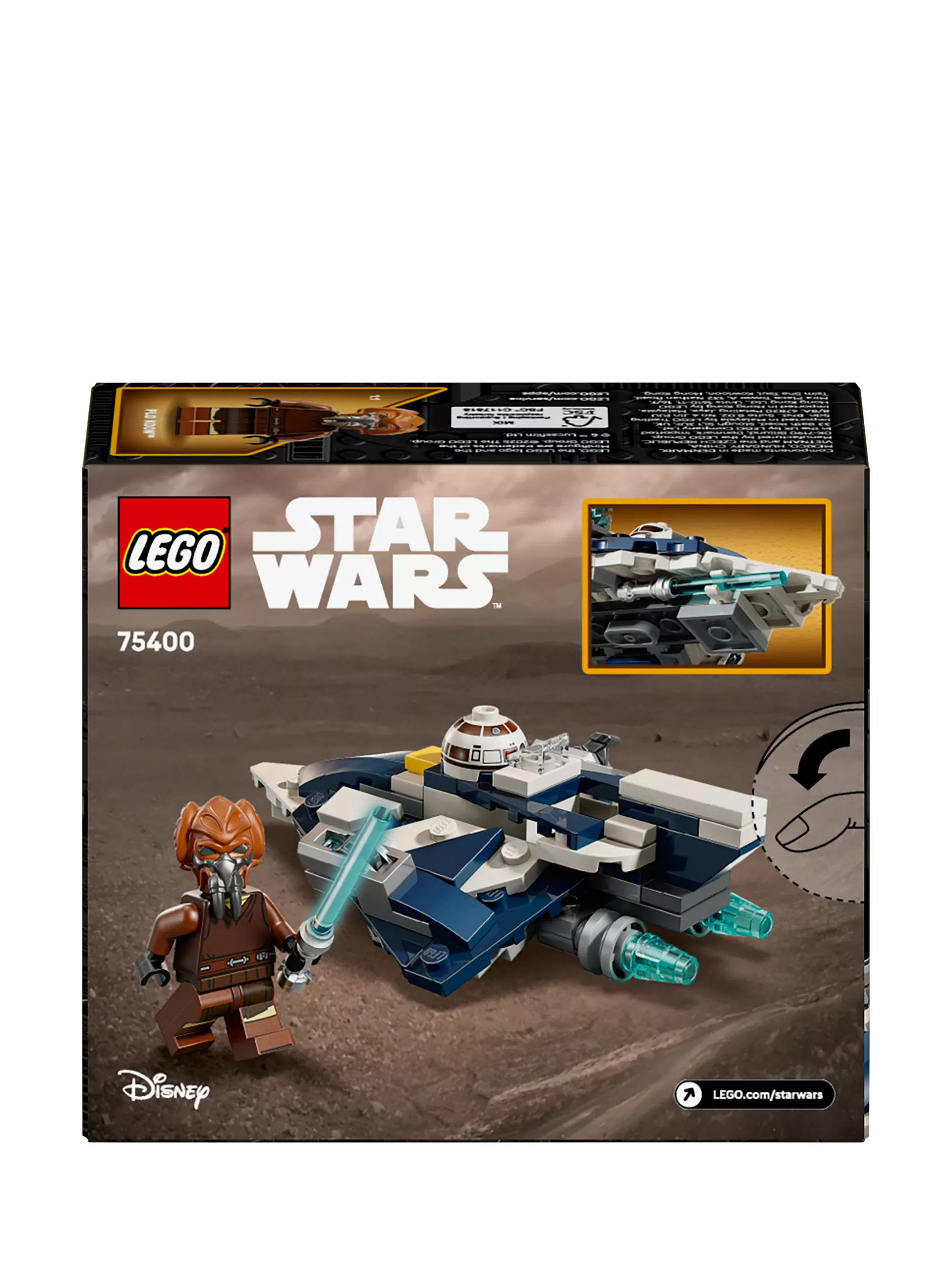 LEGO Star Wars Plo Koons Jedi Starfighter Microfighter 89-piece building set, UK version