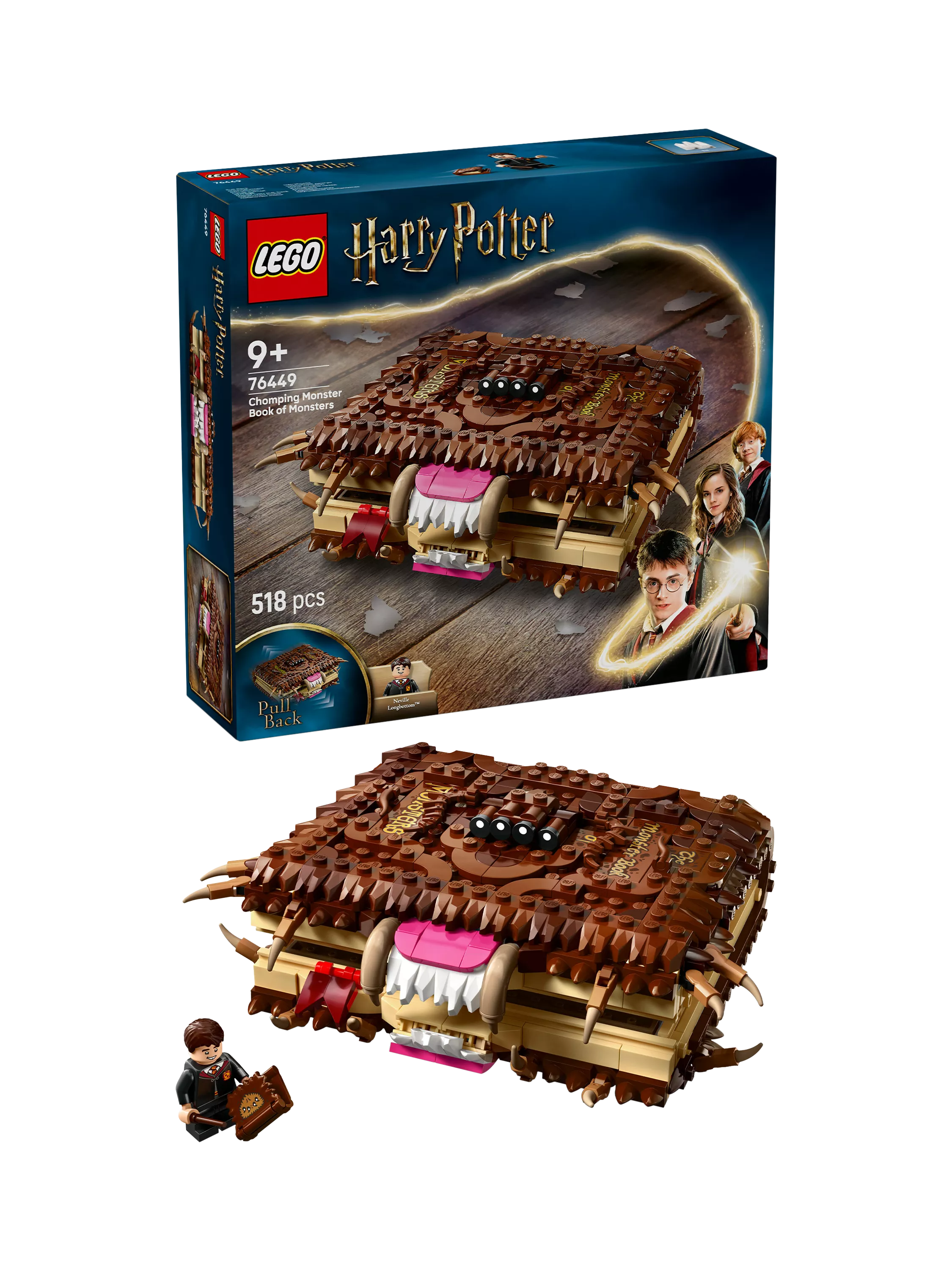 LEGO Harry Potter Chomping Monster Book 518pcs, imported from the UK