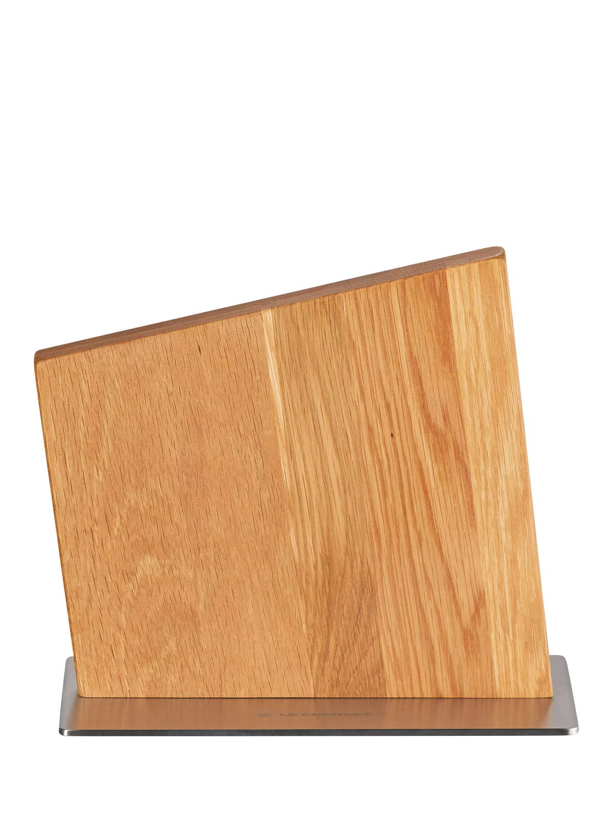 Le Creuset magnetic oak wood knife block (British brand)