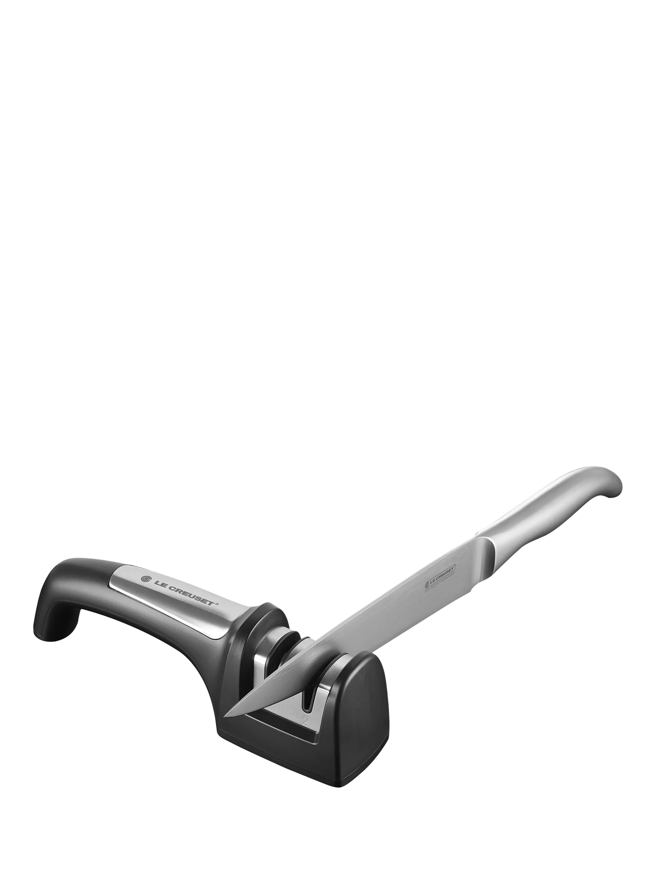 Le Creuset 2-stage kitchen knife sharpener (British brand)