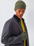 John Lewis beanie hat and gloves set in khaki multi - British product