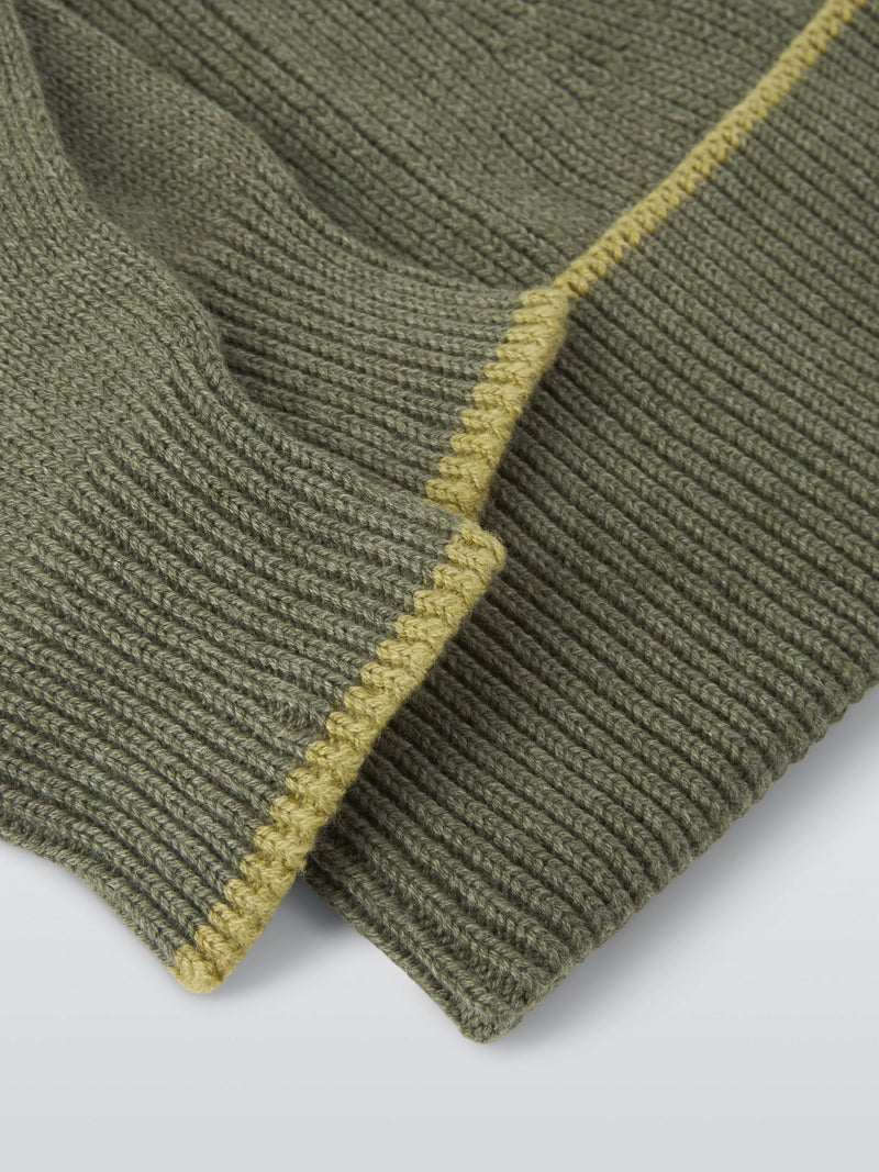 John Lewis beanie hat and gloves set in khaki multi - British product