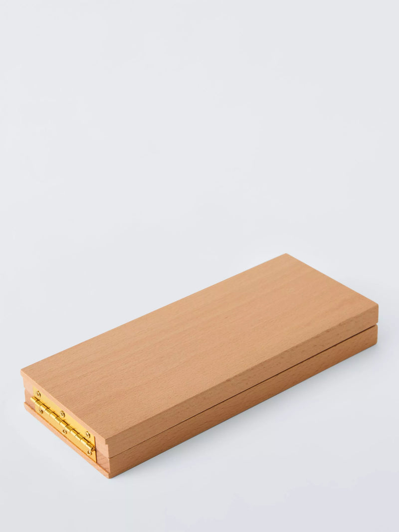 John Lewis wooden cribbage set with cards and pegs - British product