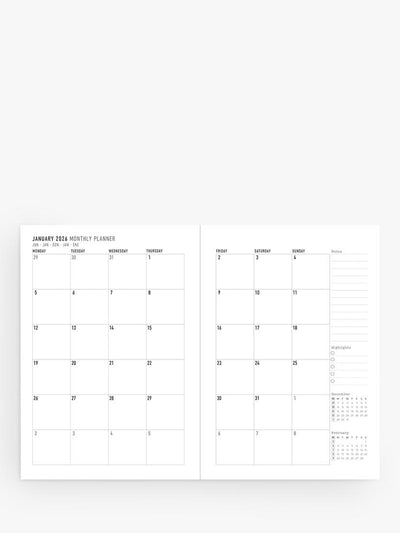 Agenda Letts Conscious semaine par page 2026 A5 Berry John Lewis - Acheter en ligne chez McGrocer
