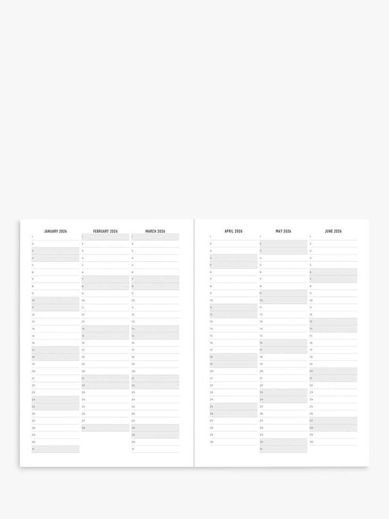 Letts A5 Conscious Week to View 2026 Diary in Slate, UK version