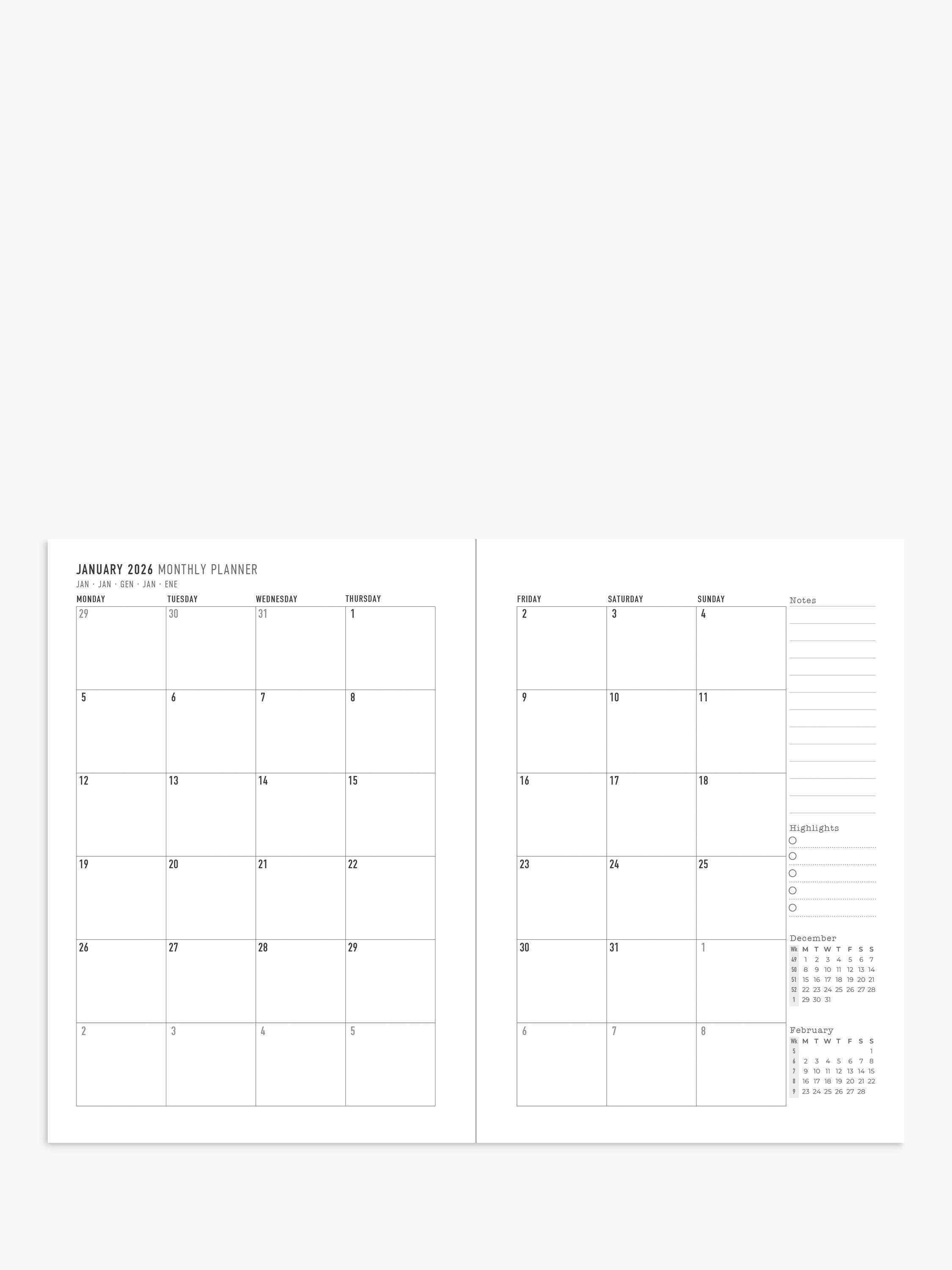 Letts Conscious Diary Ocean Design A6 2026, UK version