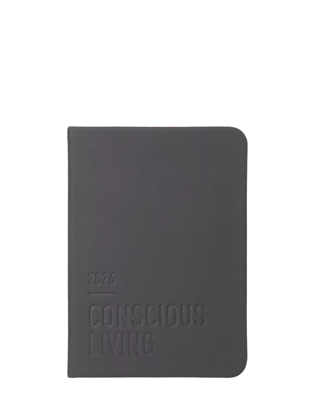 Letts A6 Conscious week to view 2026 diary in slate, UK version