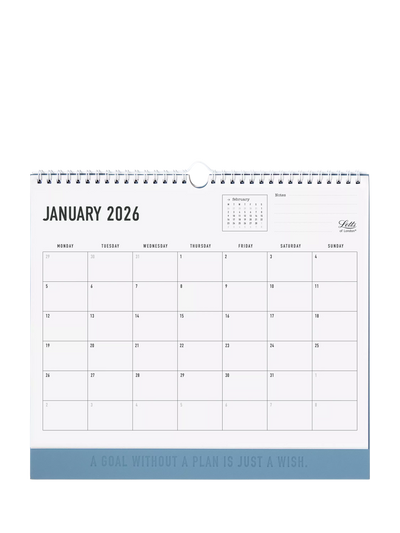 Calendrier mural océan Letts Conscious 2026