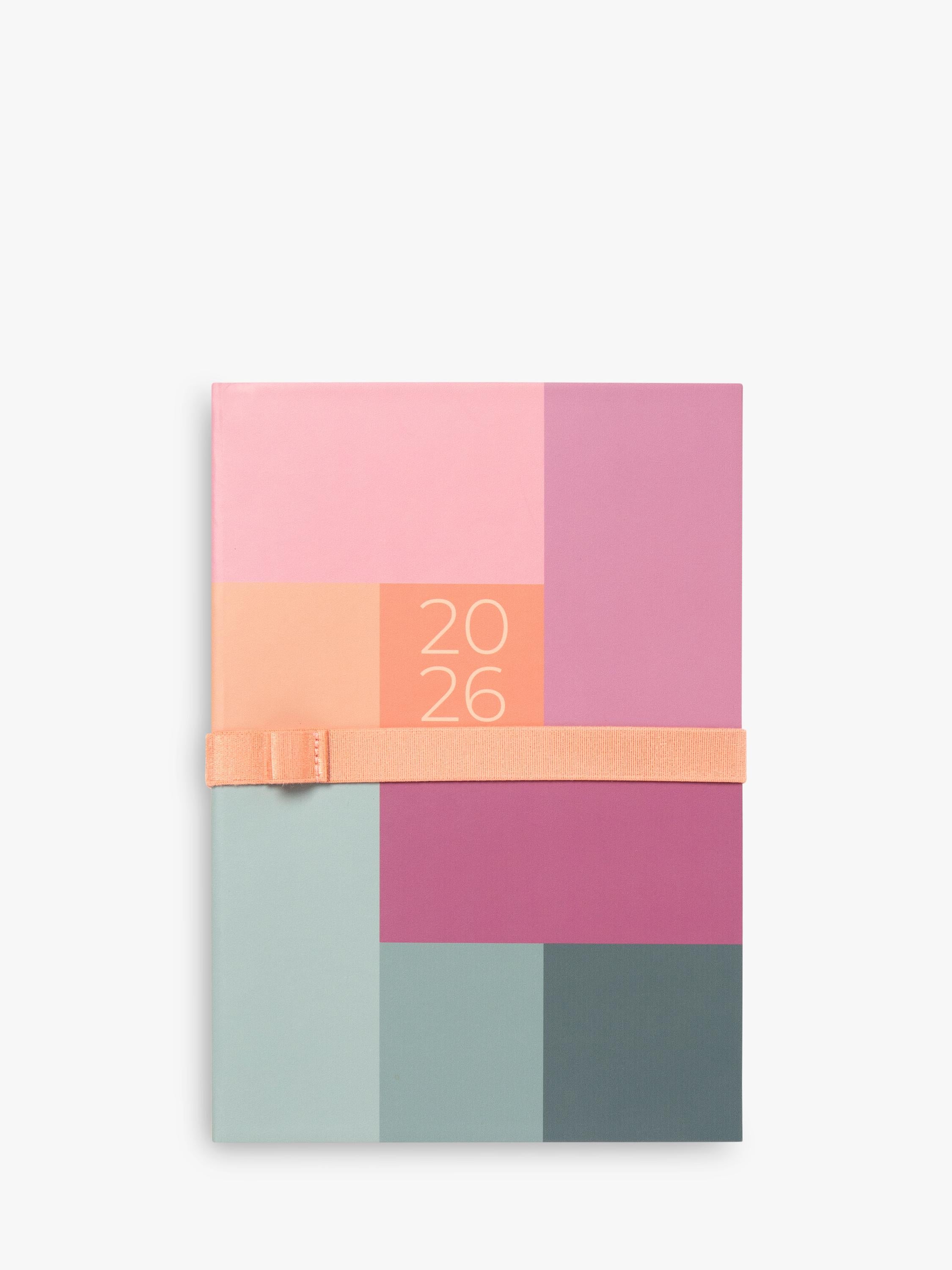 Letts Gradient Week to View Diary Rose A5, imported from the UK
