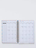 John Lewis week to view diary 2026 wavy floral A5 (British brand)