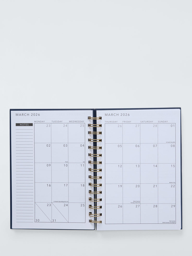 John Lewis A5 2026 week to view bees diary UK version