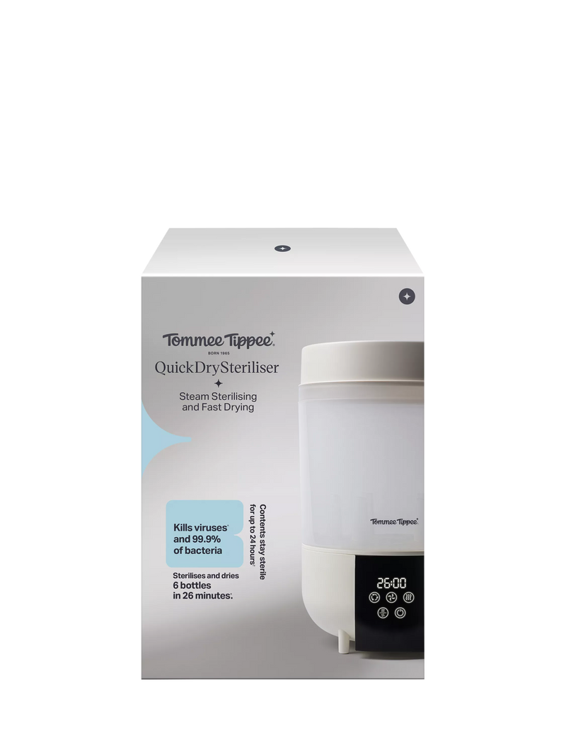 Tommee Tippee QuickDry steriliser white, imported from the UK