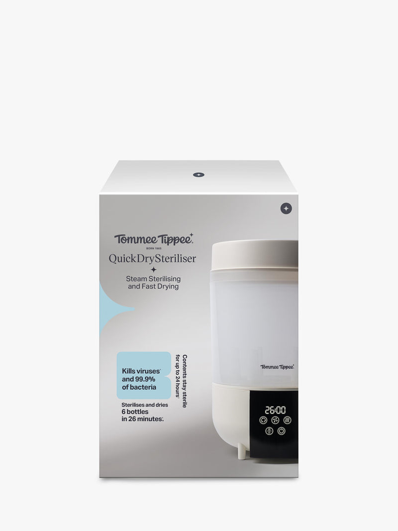 Tommee Tippee QuickDry steriliser white, imported from the UK