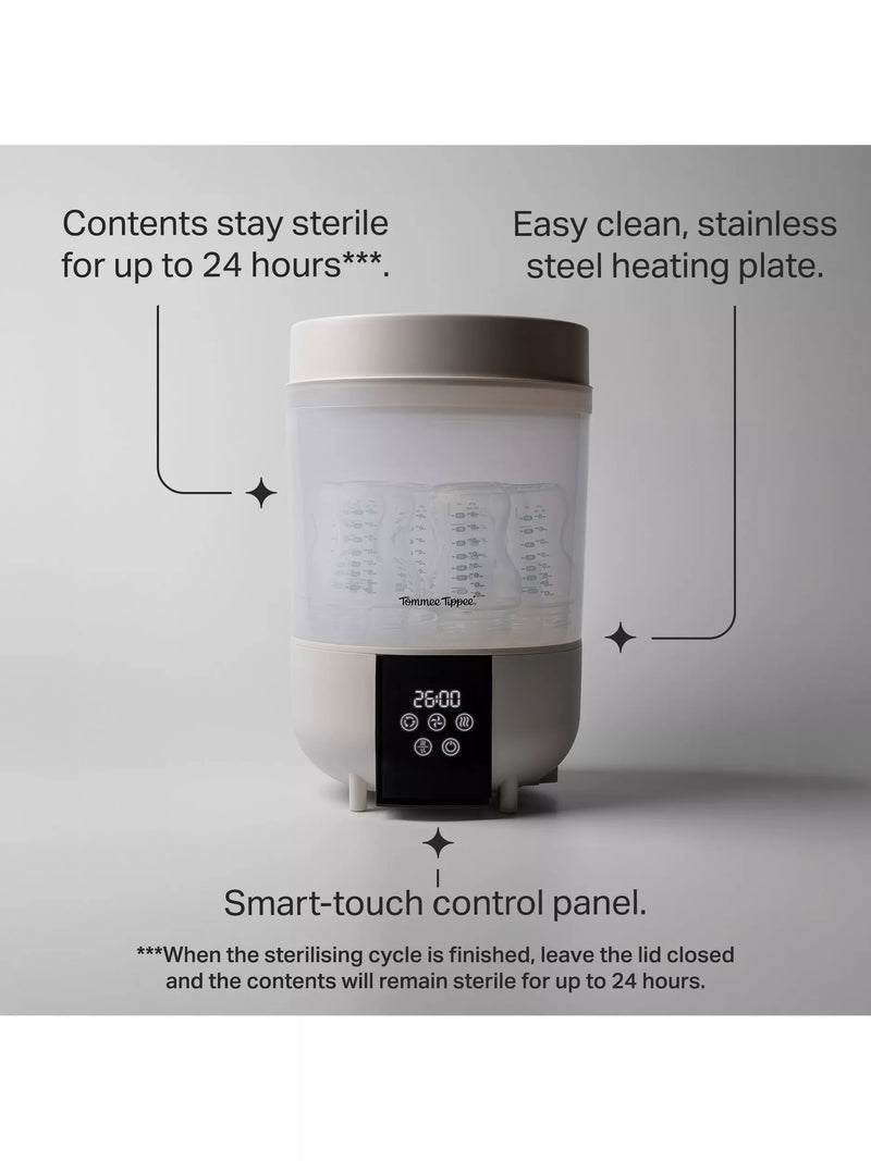 Tommee Tippee QuickDry steriliser white, imported from the UK