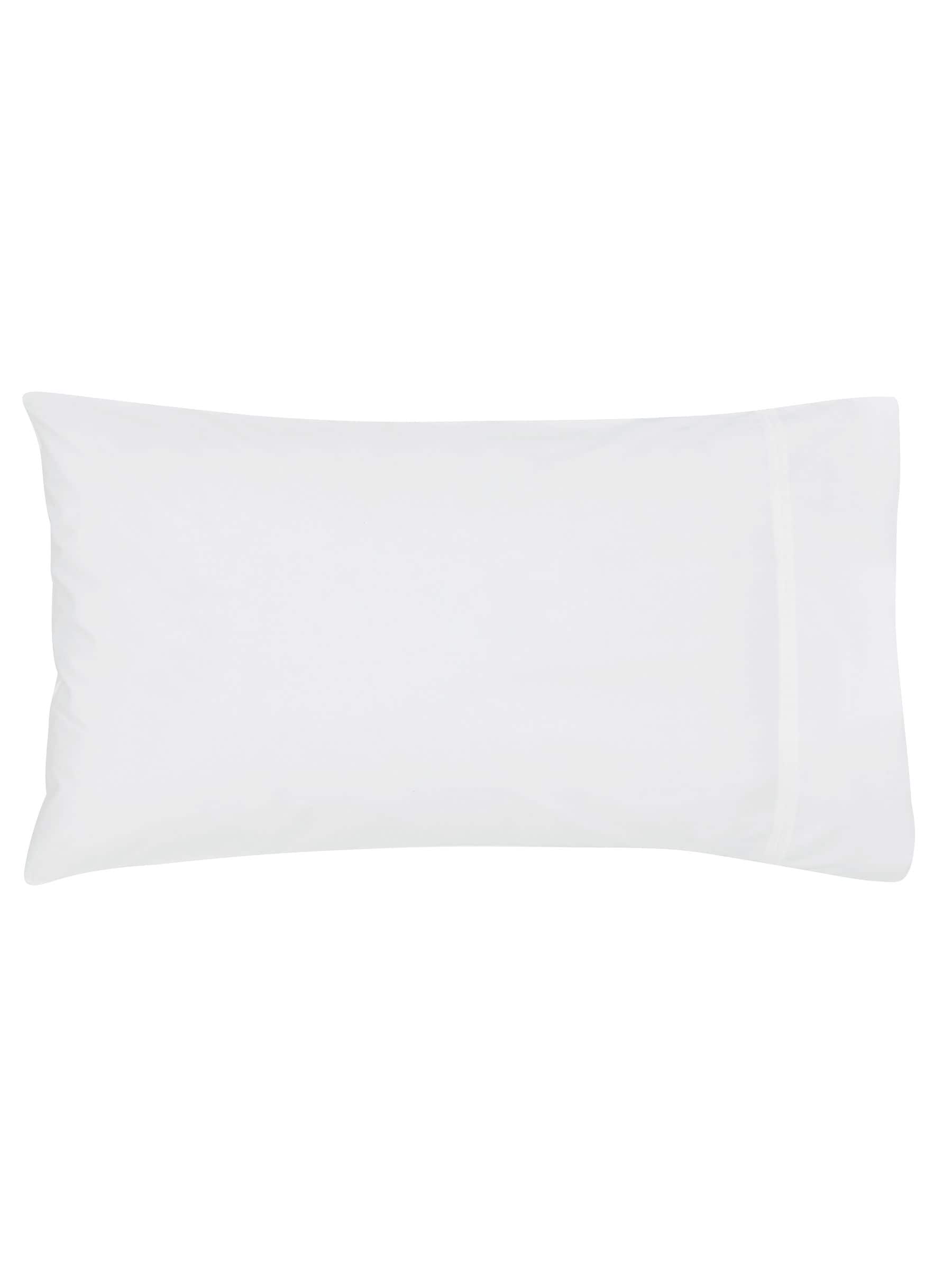 Bedeck of Belfast white cotton standard pillowcase, UK version