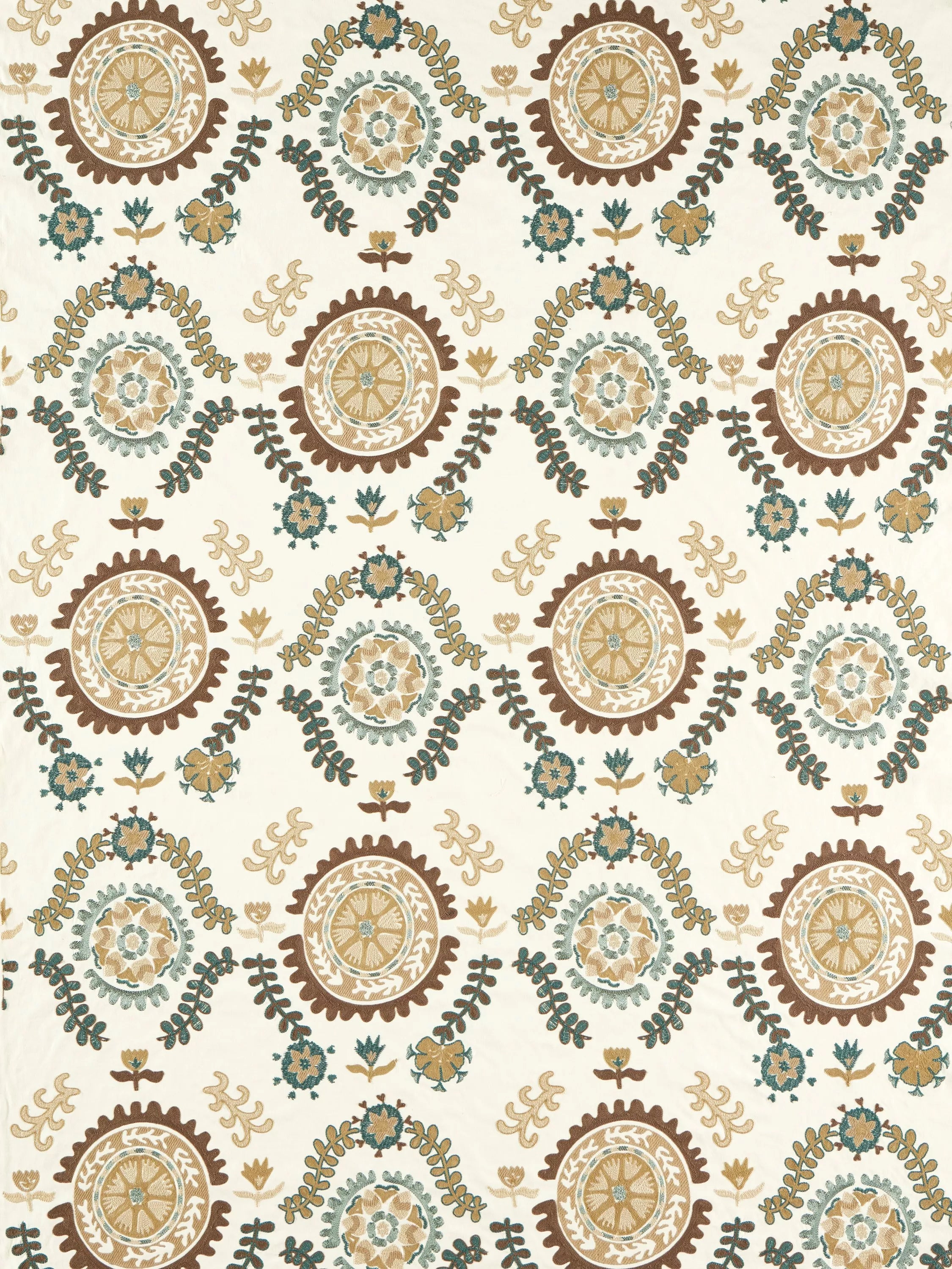 Sanderson Suzani embroidered furnishing fabric 134cm, UK version