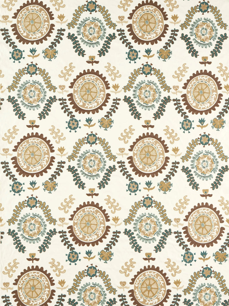 Sanderson Suzani embroidered furnishing fabric 134cm, UK version