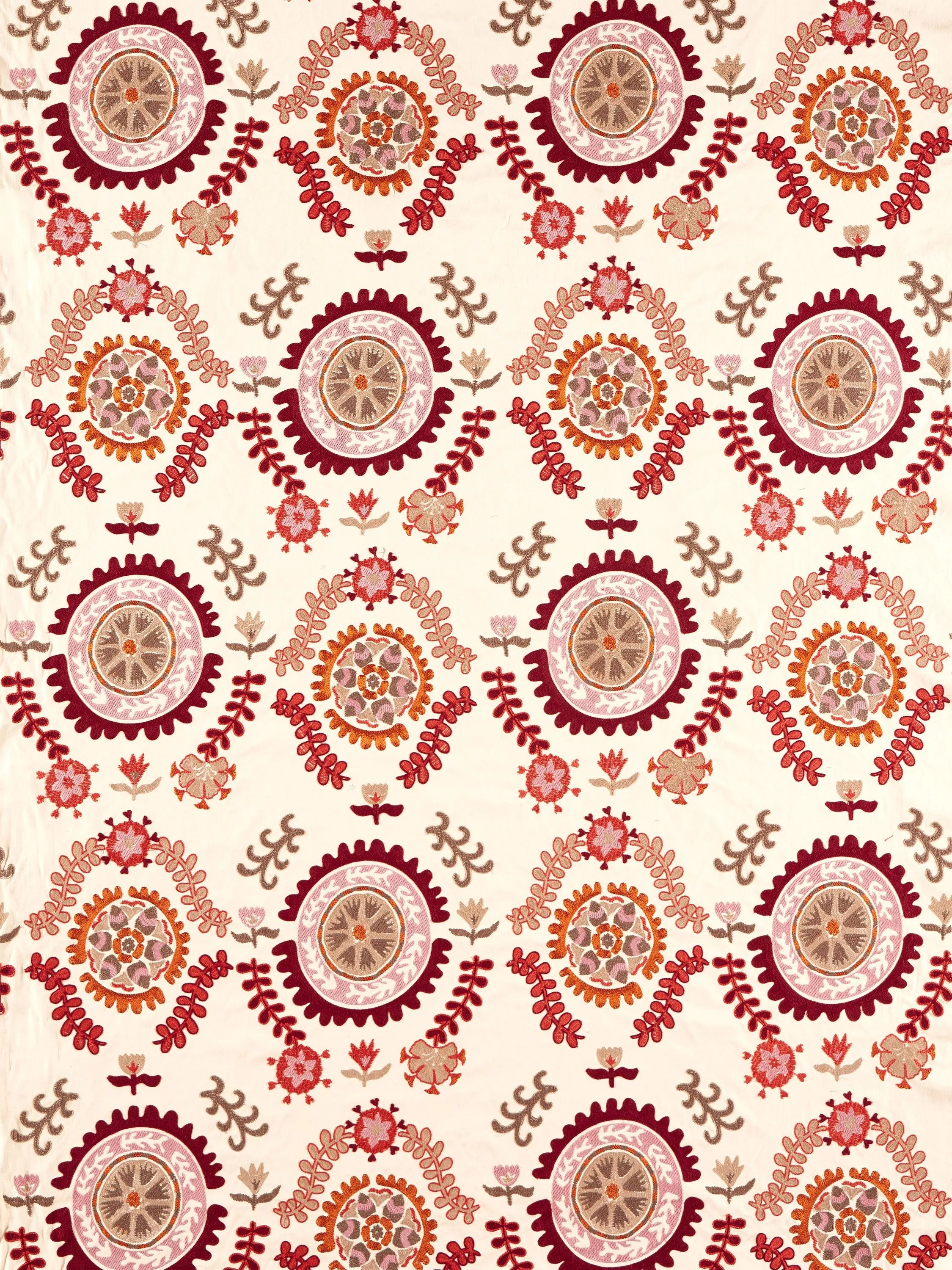 Sanderson Annabel's Suzani Embroidered Furnishing Fabric