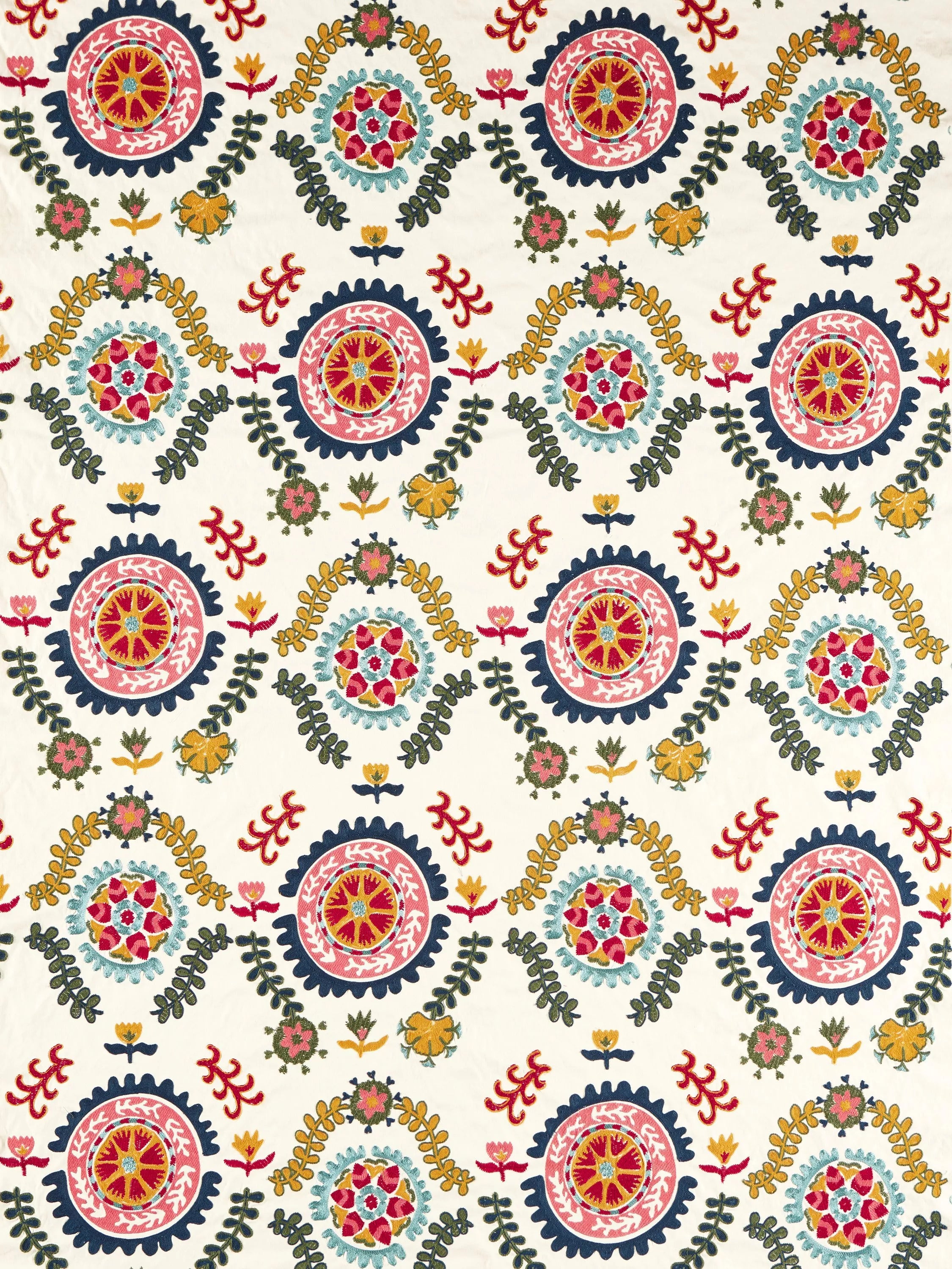 Sanderson Annabel's Suzani Embroidered Furnishing Fabric