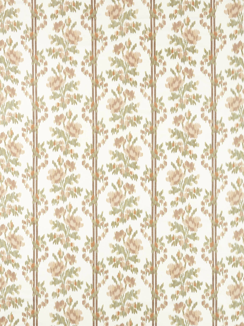 Sanderson Apothecary Rose Floral Stripe Fabric