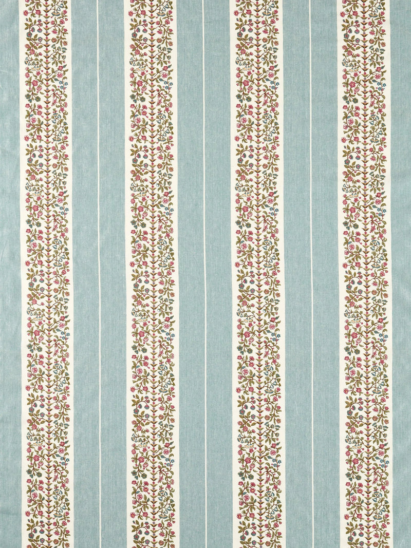 Sanderson Pergola Stripe embroidered fabric, UK version
