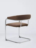 John Lewis Curve armchair pair chrome chenille, UK version