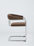John Lewis Curve armchair pair chrome chenille, UK version