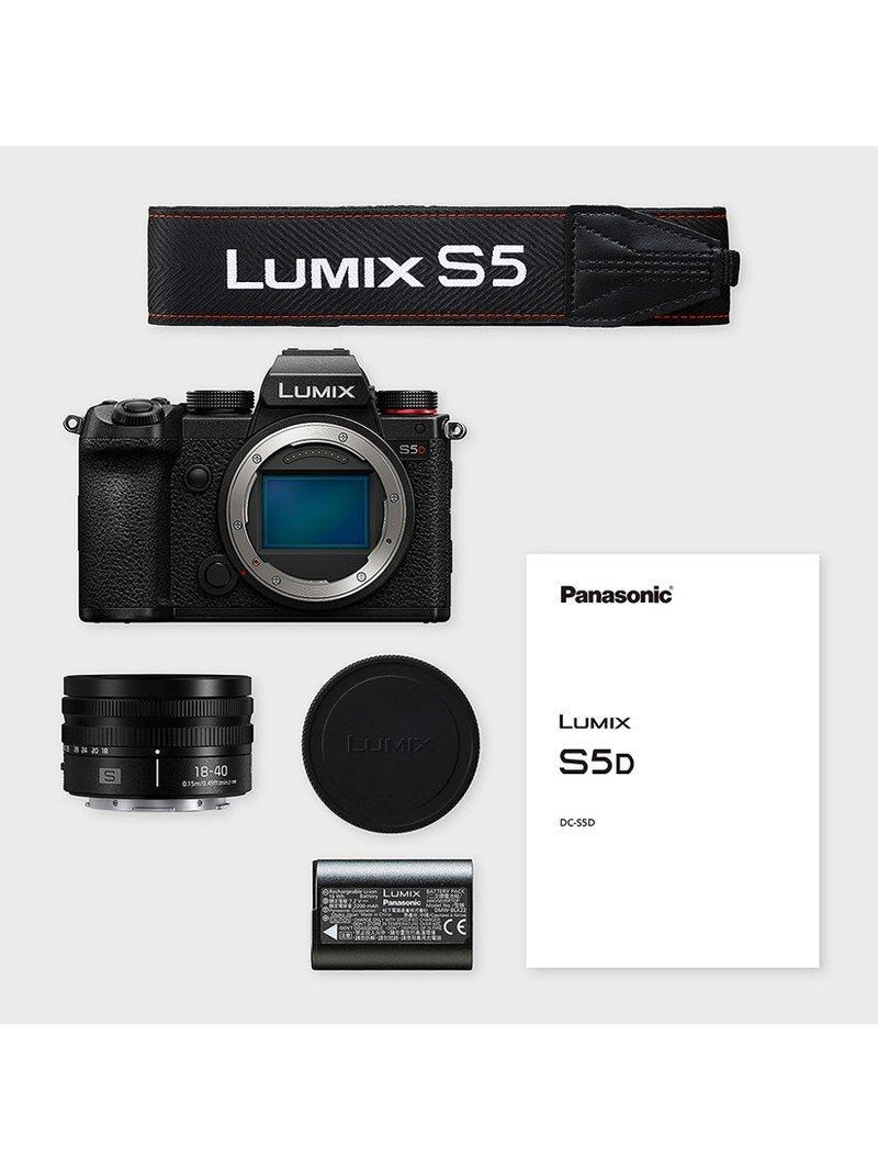 Panasonic Lumix S5D compact system camera with 18-40mm lens (British brand)