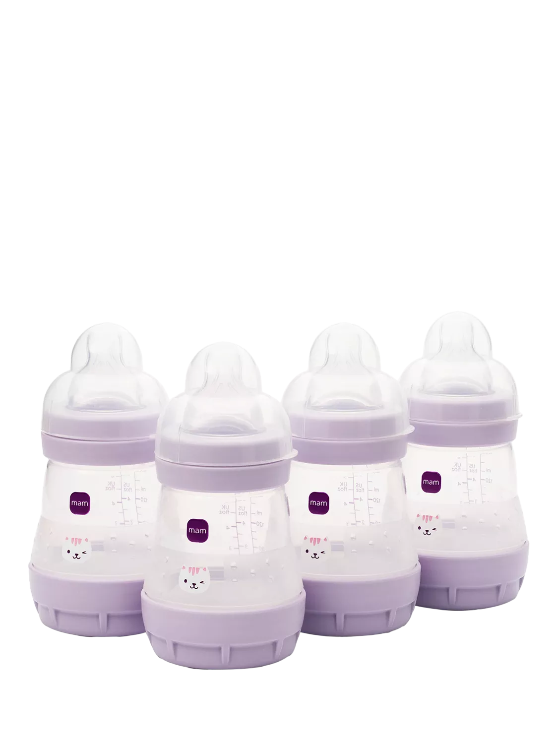 MAM Easy Start Anti-Colic Self-Sterilising Baby Bottles 160ml Pack of 4