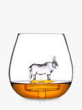 Bar Bespoke highland cow glass 500ml tumbler, imported from the UK