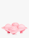 Bar Bespoke heart rose ice tray 4-cube pink, imported from the UK