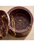 West Elm red marble storage box - British product