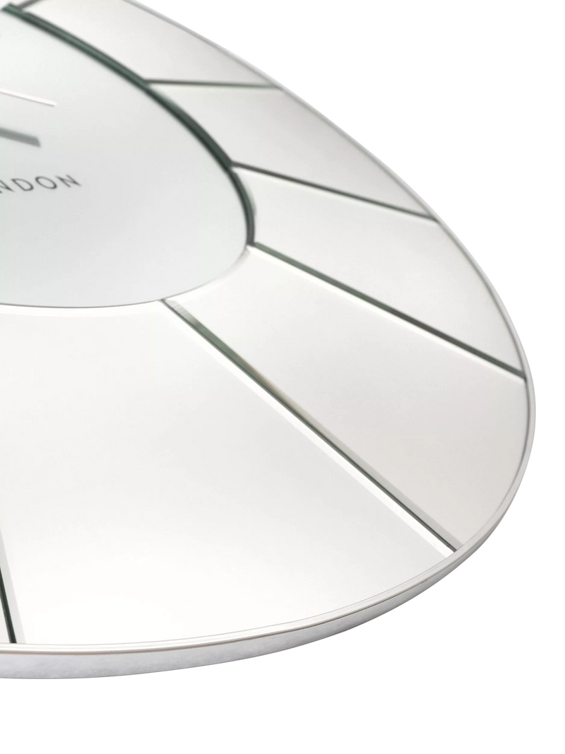 Thomas Kent Mirrored Wall Clock Silver Mirror 80cm (British brand)